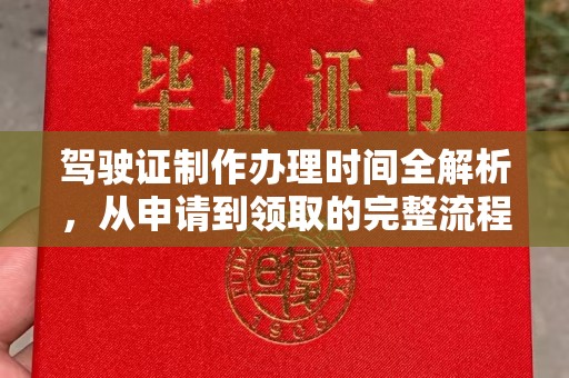 杨浦驾驶证制作办理时间全解析，从申请到领取的完整流程