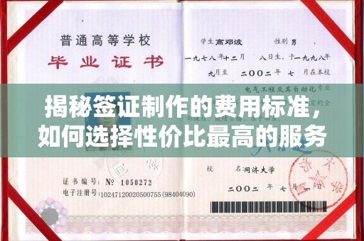 杨浦揭秘签证制作的费用标准，如何选择性价比最高的服务？
