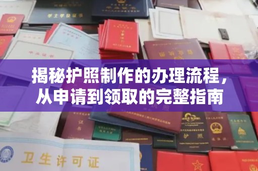杨浦揭秘护照制作的办理流程，从申请到领取的完整指南