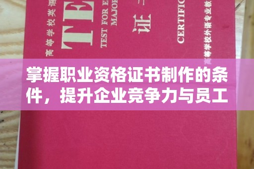 杨浦掌握职业资格证书制作的条件，提升企业竞争力与员工专业素养